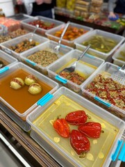 Korean pickles vegetables in the market