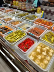 Korean pickles vegetables in the market