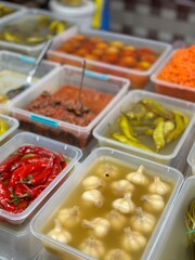 Korean pickles vegetables in the market