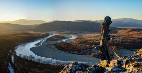 Obraz premium landscape with river