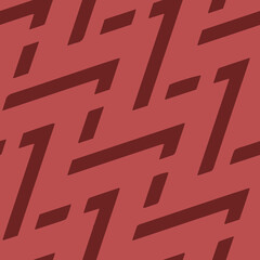 Full seamless geometric texture pattern vector for decoration. Claret red mold background for textile fabric print and wallpaper. Symetric model for fashion and home design.