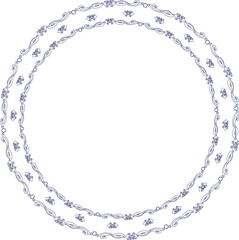 flower frame, square round, illustrator, pattern