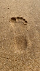 footprint in sand