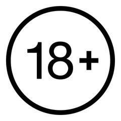 18 plus icon in trendy flat style isolated on background.18 plus icon page symbol for your web site design 18 plus icon logo, app, UI. 18 plus icon Vector illustration, ... See More
