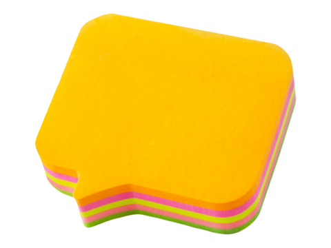 Bunter Notizblock Hintergrund transparent PNG cut out