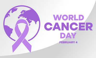 world cancer day with earth that cares for each other