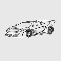 Fototapeta premium Racing Car Svg Cut File, Rc Car Svg, Sports Car Svg, Car Svg, Luxury Car, Super Car, Racing Car Outline Svg, Racing Car Silhouette, Stopwatch Clipart, 
