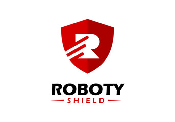 The shield logo is suitable for corporate symbols.