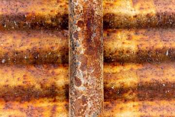 Abstract view to rusty metal surface