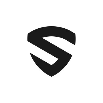 Shield Initial Letter S logo design