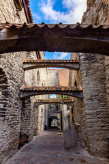 St. Catherine's passage in Tallinn old town, Estonia