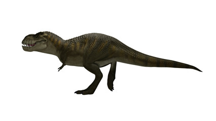 Dinosaur Trex walking on render image © Lenur