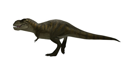 Dinosaur Trex walking on render image © Lenur