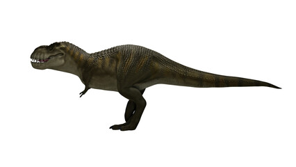Dinosaur Trex walking on render image © Lenur