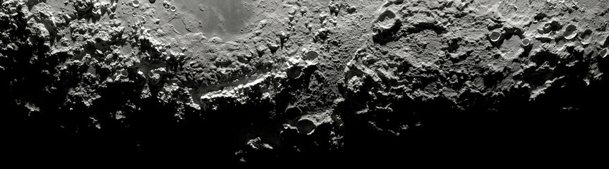 détails de la surface de la lune - rendu 3D - texture fournies par la nasa