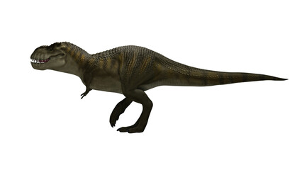 Dinosaur Trex walking on render image © Lenur