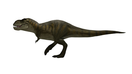 Dinosaur Trex walking on render image