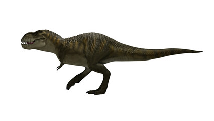 Dinosaur Trex walking on render image © Lenur