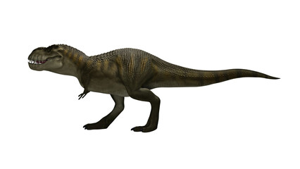 Dinosaur Trex walking on render image © Lenur