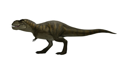 Dinosaur Trex walking on render image © Lenur