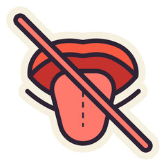 disable tongue sticker