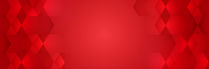 Abstract red banner