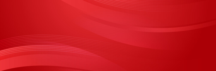 Abstract red banner