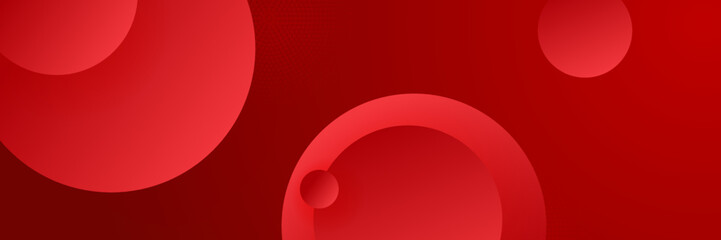 Abstract red banner