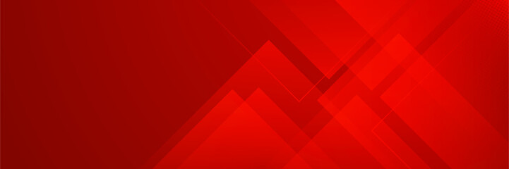 Abstract red banner