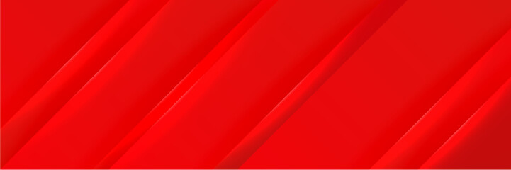 Abstract red banner