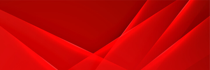 Abstract red banner