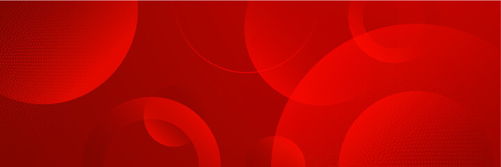 Abstract red banner