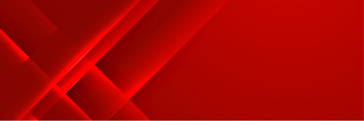 Abstract red banner