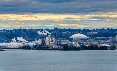 Fototapeta na wymiar Tacoma Port Machinery 3