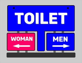 Toilet sign vector illustration