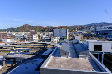 福井県敦賀駅前の街並み