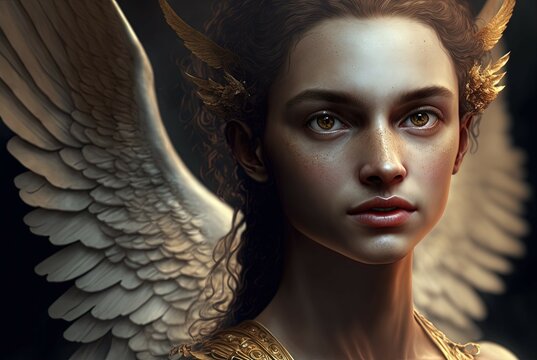 Angel. Generative AI, non-existent person. 