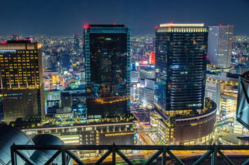 梅田スカイビルからの眺望　都会イメージ