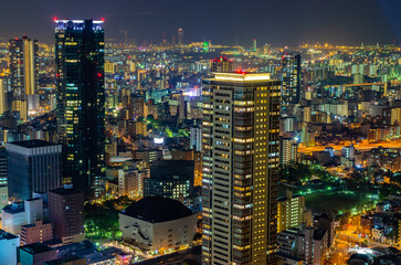 梅田スカイビルからの眺望　都会イメージ