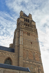 Obraz premium The Saint-Salvator Cathedral of Bruges in Flanders, Belgium