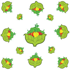 seamless pattern with vegetable for vitamin, healthy, nature, symbol