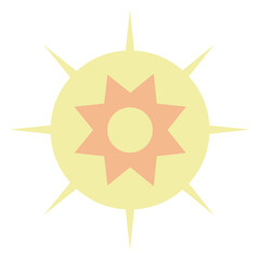 red sun illustration