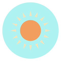 red sun illustration