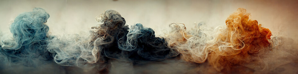 Colorful smoke created with Generative Ai technology