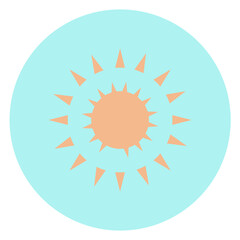 red sun illustration