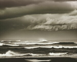 A tumultuous and foreboding sea