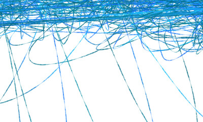 Isolated  blue green abstract lines design element overlay