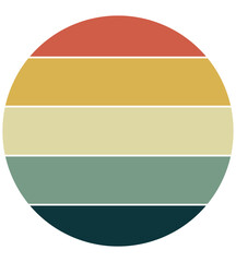 retro sunset vintage old design for background t-shirt, POD, book cover and other Print on demand retro sunset vintage