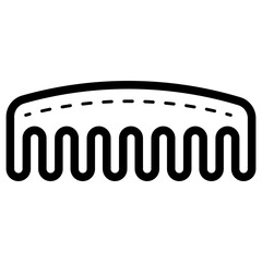 comb straightening icon
