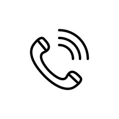 Phone icon vector flat style logo template